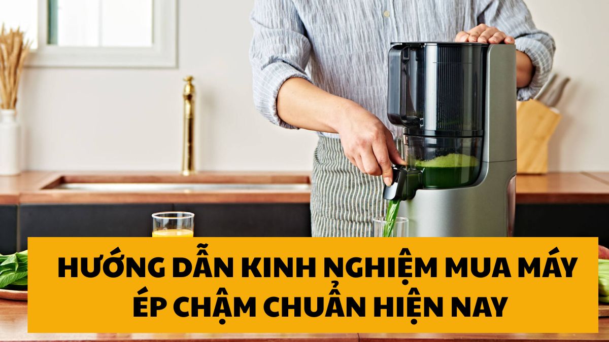 Hướng dẫn kinh nghiệm mua máy ép chậm chuẩn hiện nay